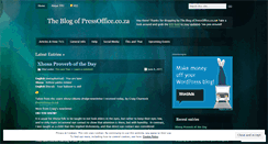 Desktop Screenshot of pressofficecoza.wordpress.com