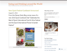 Tablet Screenshot of eatingaroundwdw.wordpress.com