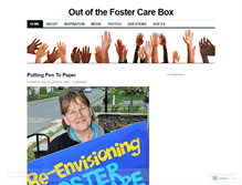 Tablet Screenshot of outofthefostercarebox.wordpress.com