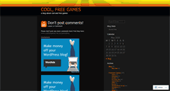 Desktop Screenshot of coolfreegames.wordpress.com