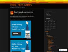 Tablet Screenshot of coolfreegames.wordpress.com