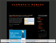 Tablet Screenshot of glowong.wordpress.com
