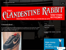 Tablet Screenshot of clandestinerabbit.wordpress.com