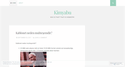 Desktop Screenshot of kimyabu.wordpress.com