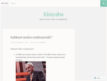 Tablet Screenshot of kimyabu.wordpress.com