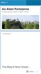 Mobile Screenshot of analienparisienne.wordpress.com