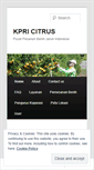 Mobile Screenshot of kpricitrus.wordpress.com