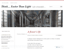 Tablet Screenshot of fasterthanlight.wordpress.com