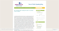 Desktop Screenshot of fearofpublicspeakingcoach.wordpress.com