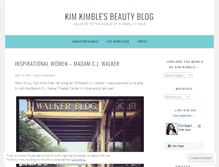 Tablet Screenshot of kimkimblehaircare.wordpress.com