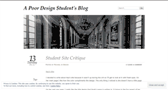 Desktop Screenshot of poordesignstudent.wordpress.com