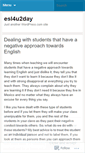Mobile Screenshot of esl4u2day.wordpress.com