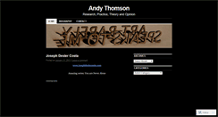 Desktop Screenshot of andythomson.wordpress.com