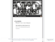 Tablet Screenshot of madsciencetees.wordpress.com