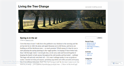 Desktop Screenshot of livingthetreechange.wordpress.com