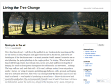 Tablet Screenshot of livingthetreechange.wordpress.com