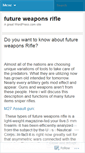 Mobile Screenshot of futureweaponsrifle.wordpress.com