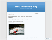 Tablet Screenshot of maruswimwear.wordpress.com