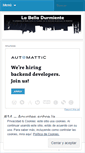 Mobile Screenshot of labelladurmiente.wordpress.com