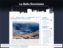 Tablet Screenshot of labelladurmiente.wordpress.com