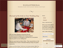 Tablet Screenshot of elegantbridal.wordpress.com