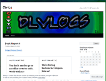 Tablet Screenshot of dlvlogs.wordpress.com