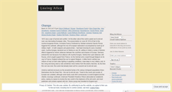 Desktop Screenshot of losingalice.wordpress.com