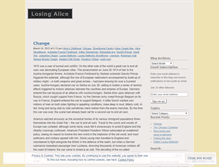 Tablet Screenshot of losingalice.wordpress.com