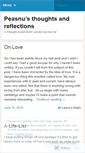 Mobile Screenshot of peasnu.wordpress.com