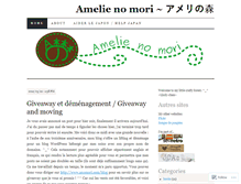 Tablet Screenshot of amelienomori.wordpress.com