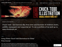 Tablet Screenshot of chucktoddartist.wordpress.com