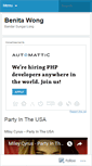 Mobile Screenshot of benitawong.wordpress.com