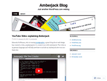 Tablet Screenshot of amberjack.wordpress.com