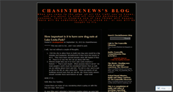 Desktop Screenshot of chasinthenews.wordpress.com