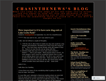 Tablet Screenshot of chasinthenews.wordpress.com