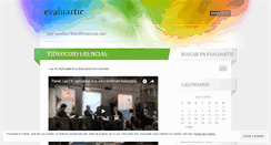 Desktop Screenshot of evaluartic.wordpress.com