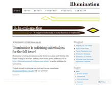 Tablet Screenshot of illuminationjournal.wordpress.com