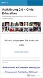 Mobile Screenshot of civicedu.wordpress.com
