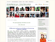 Tablet Screenshot of civicedu.wordpress.com