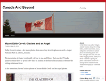 Tablet Screenshot of canadaandbeyond.wordpress.com