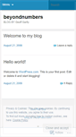 Mobile Screenshot of directionbeyondnumbers.wordpress.com