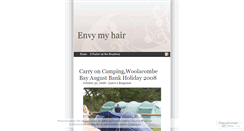 Desktop Screenshot of envymyhair.wordpress.com