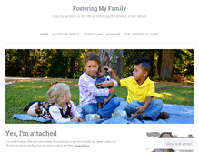 Tablet Screenshot of fosteringmyfamily.wordpress.com