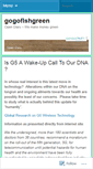 Mobile Screenshot of gogofishgreen.wordpress.com