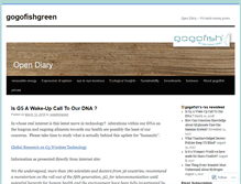 Tablet Screenshot of gogofishgreen.wordpress.com