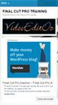 Mobile Screenshot of learnfinalcut.wordpress.com