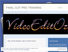 Tablet Screenshot of learnfinalcut.wordpress.com