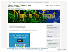 Tablet Screenshot of magicintheforest.wordpress.com