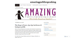 Desktop Screenshot of amazingpublicspeaking.wordpress.com