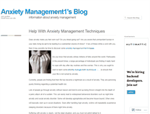 Tablet Screenshot of anxietymanagement1.wordpress.com